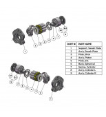 Kawasaki K3V180 — ремонтний комплект гідравлічного насоса 