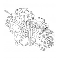 Головний гідравлічний насос Kawasaki K3V63DTP-1RPR-9C25 для гусеничного екскаватора JCB JS 160W