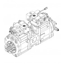 Головний гідравлічний насос K5V80DT-1PDR-9NOY до гусеничного екскаватора Volvo EC160BLC